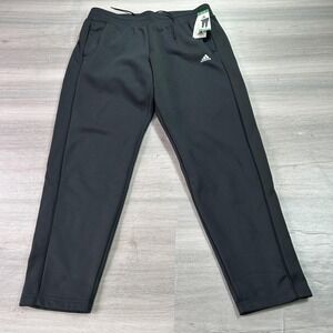 NEW Adidas Pants Womens XL Black W FL Taper Joggers Fleece Sweatpants Athletic